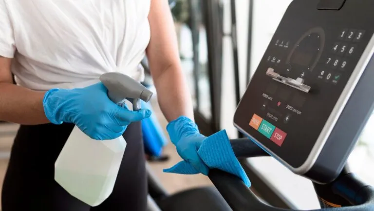 Clean and sanitized fitness areas in Edmonton and Calgary gyms and commercial spaces