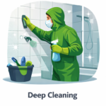 Ecora Cleaning team performing detailed deep cleaning services for residential and commercial spaces in Edmonton and Calgary