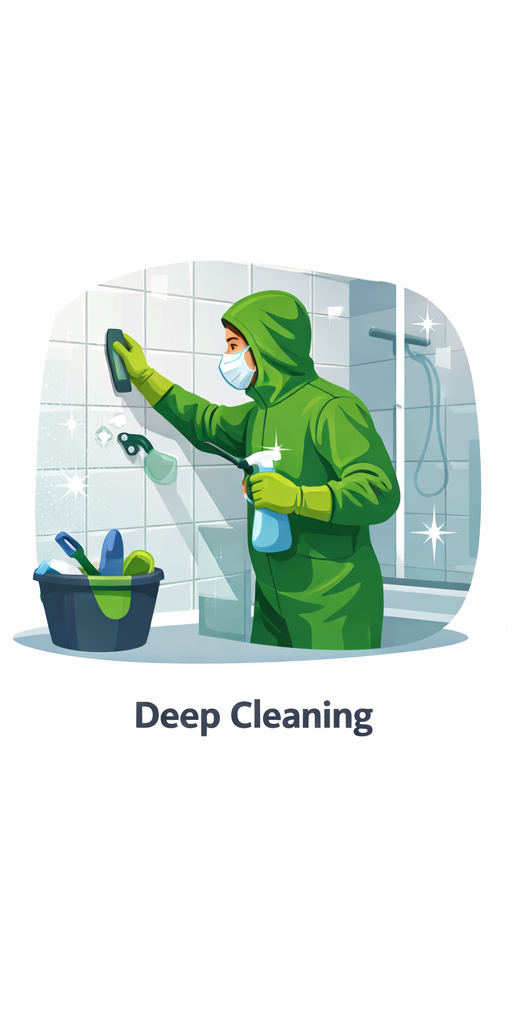 Ecora Cleaning team performing detailed deep cleaning services for residential and commercial spaces in Edmonton and Calgary
